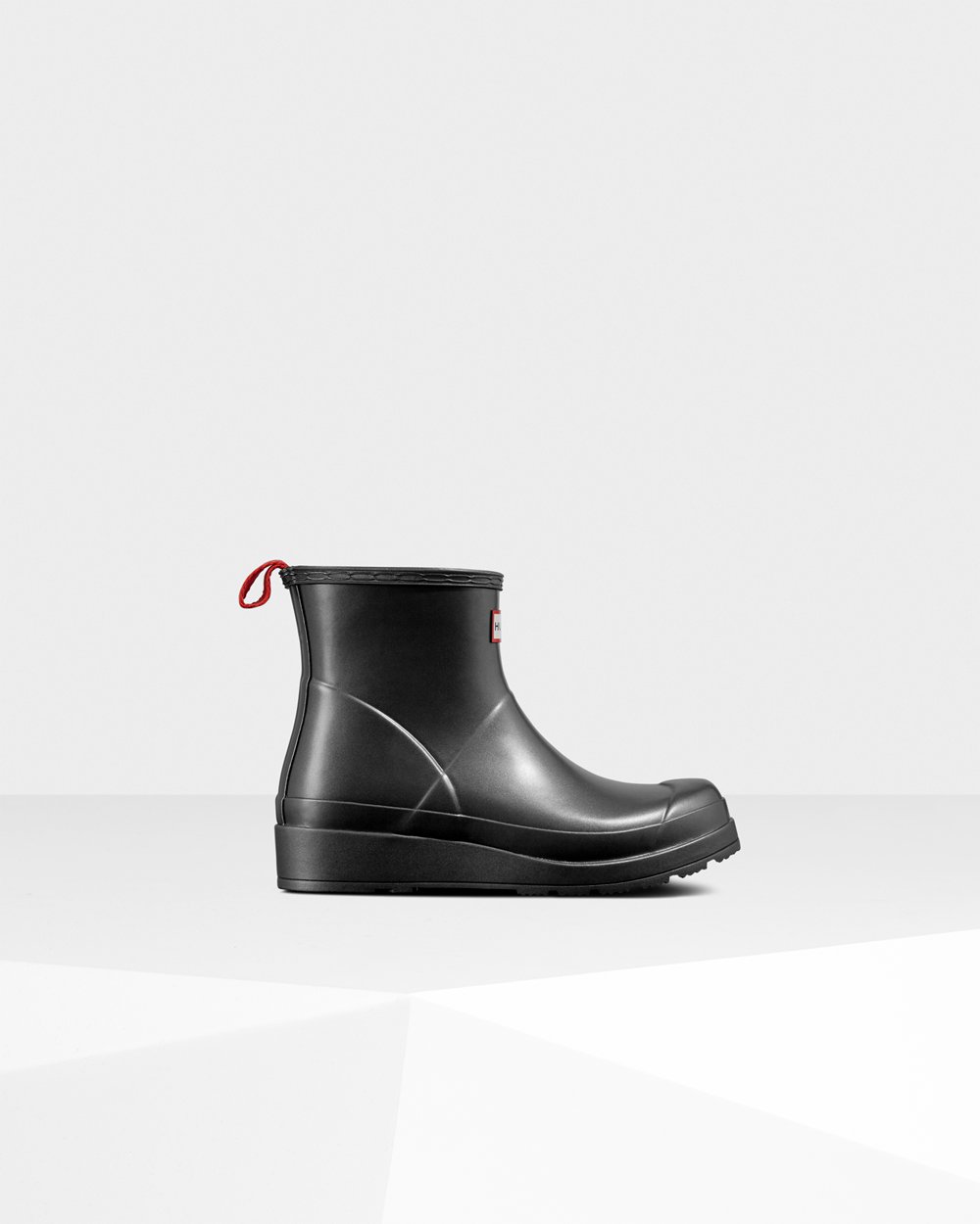 Hunter Original Short Pearlized Rain For Women - Play Boots Black | India CZMAW4891